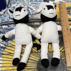 2 cute cotton crafting cows